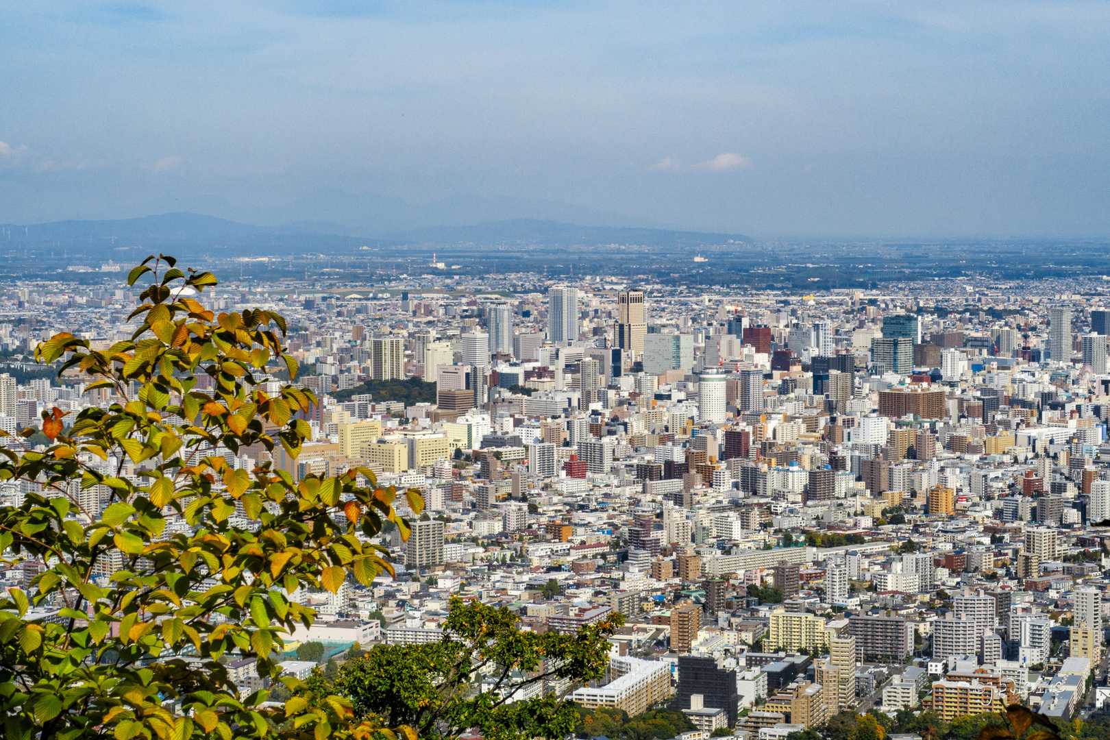 帰りの札幌市街地。