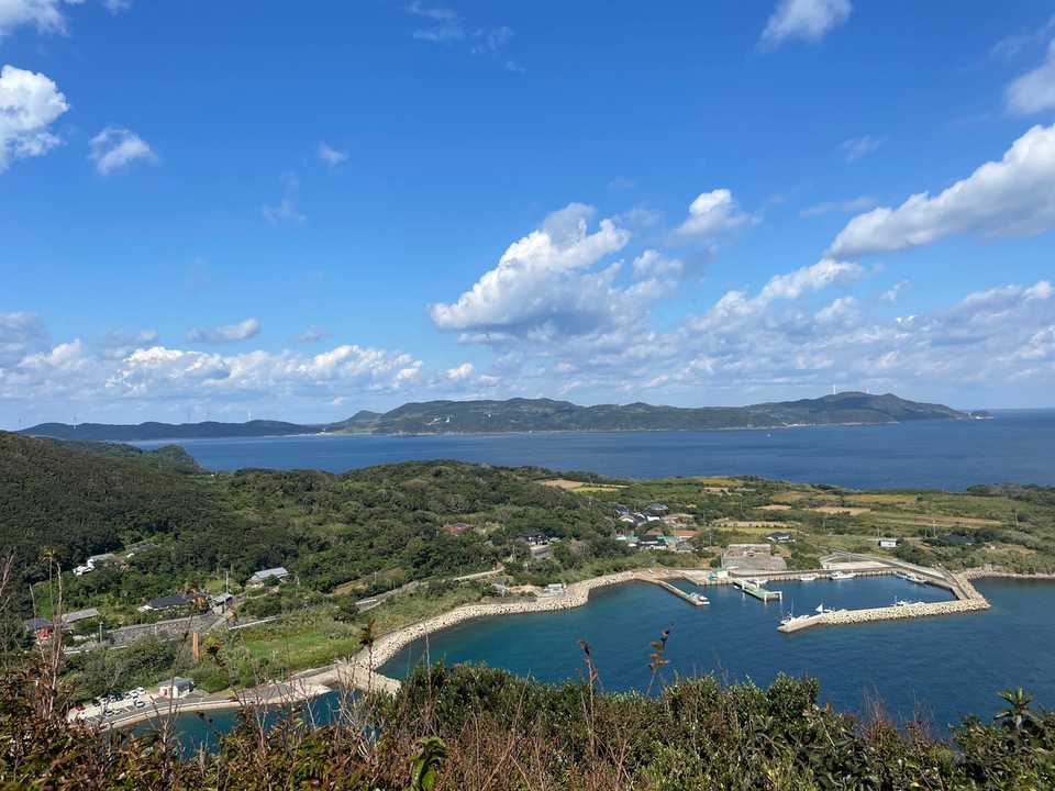 的山大島と飯盛集落、
のんびり感のあるお気に入りのカットです😊