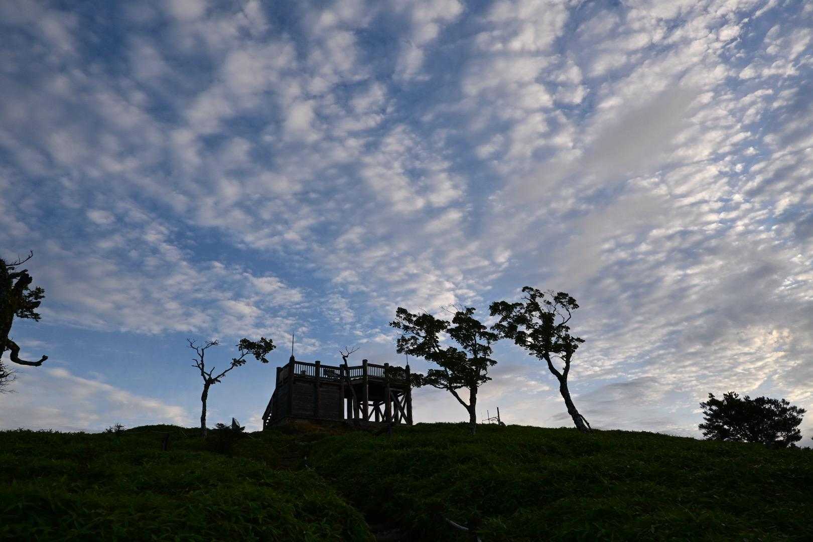 山頂の展望台
息子に構図を教えてもらった