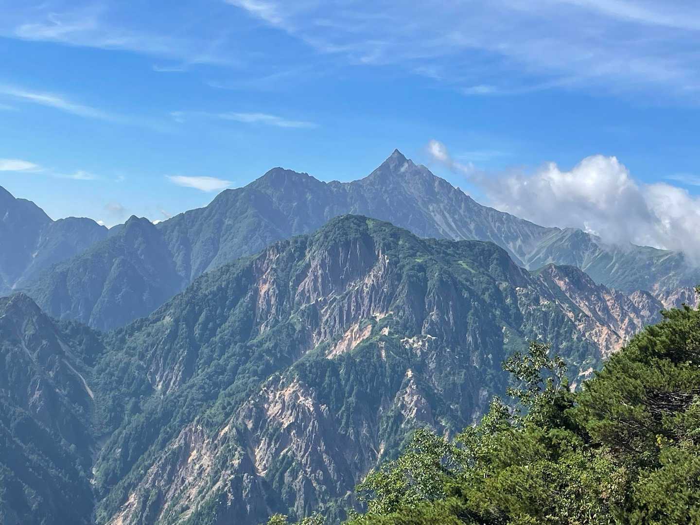 北アルプス裏銀座登山口-前烏帽子岳-烏帽子岳-野口五郎岳- 周回コースの写真