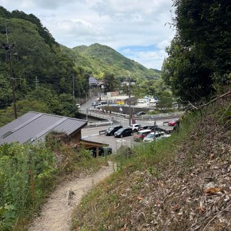 滝畑が見えた