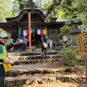頑張って登りました