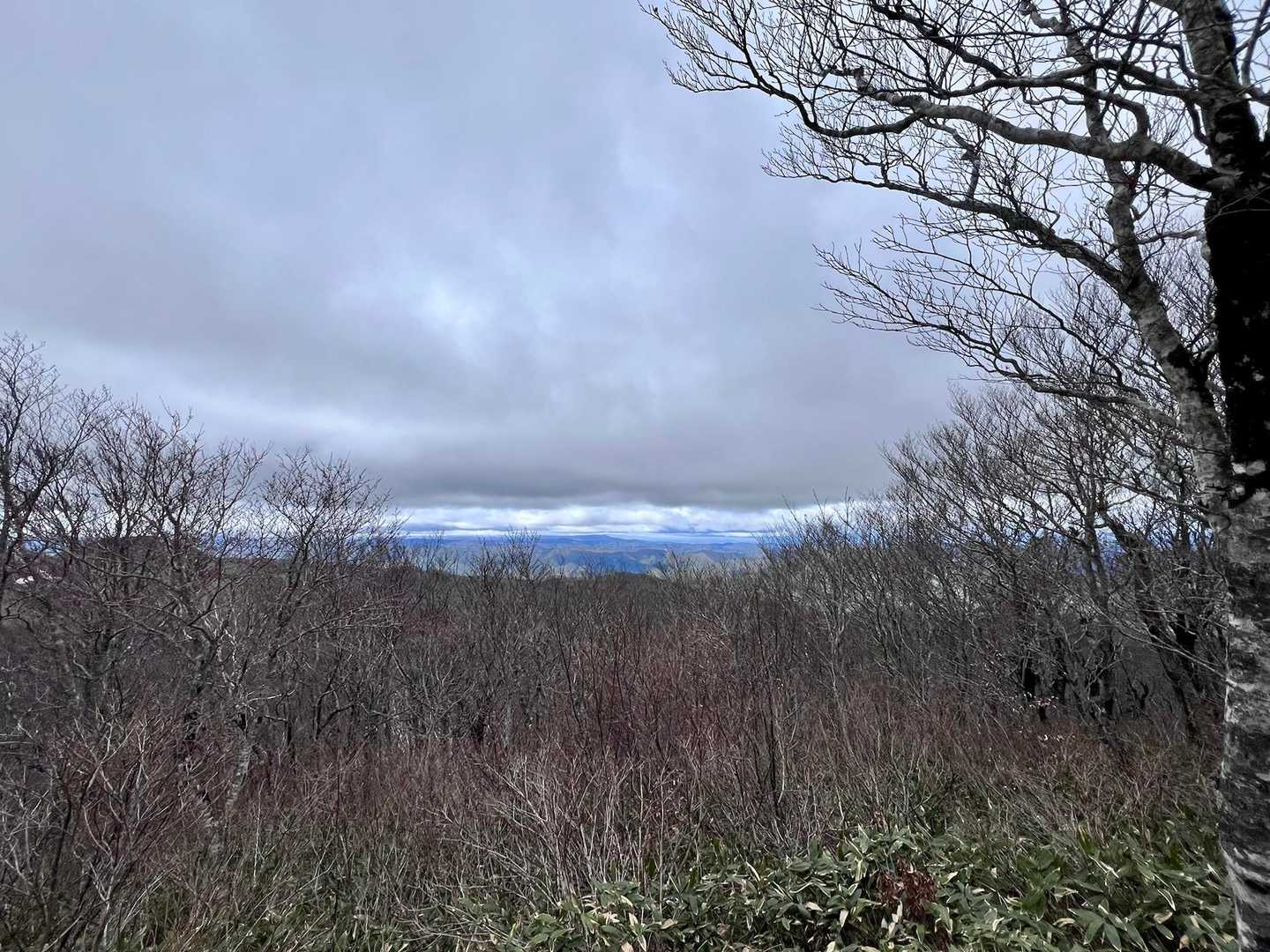 遠く地平線に雲の切れ間を探す
麓は意外に明るく見えてる
