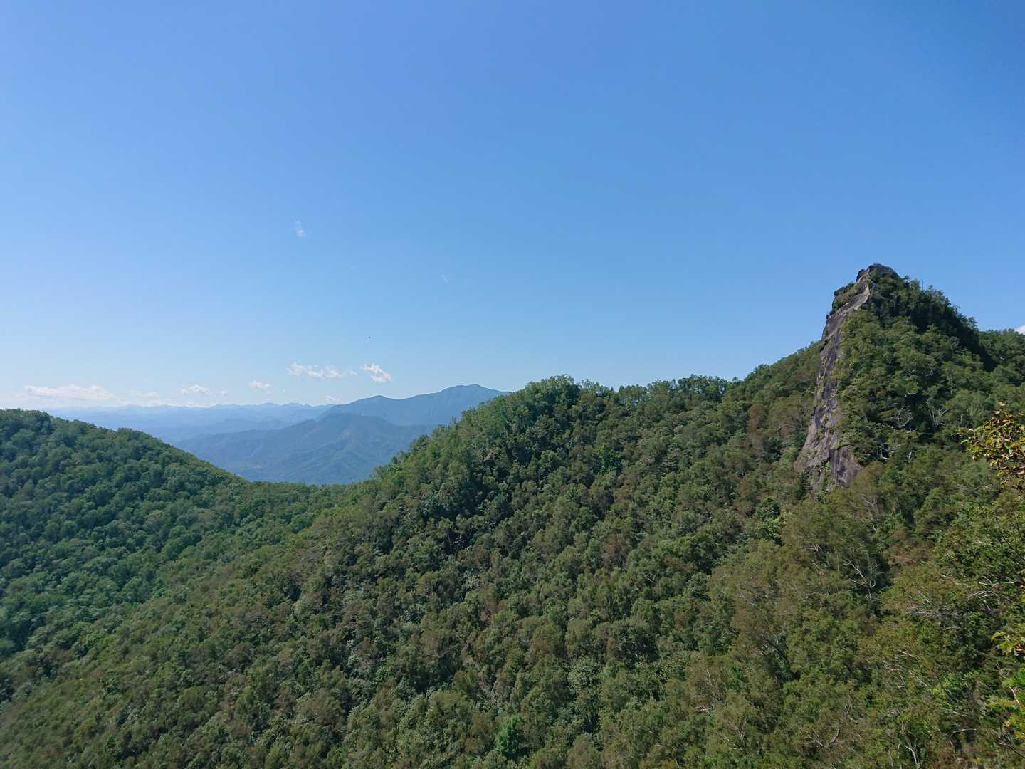 一の森-剣山-剣山登山口 縦走コースの写真