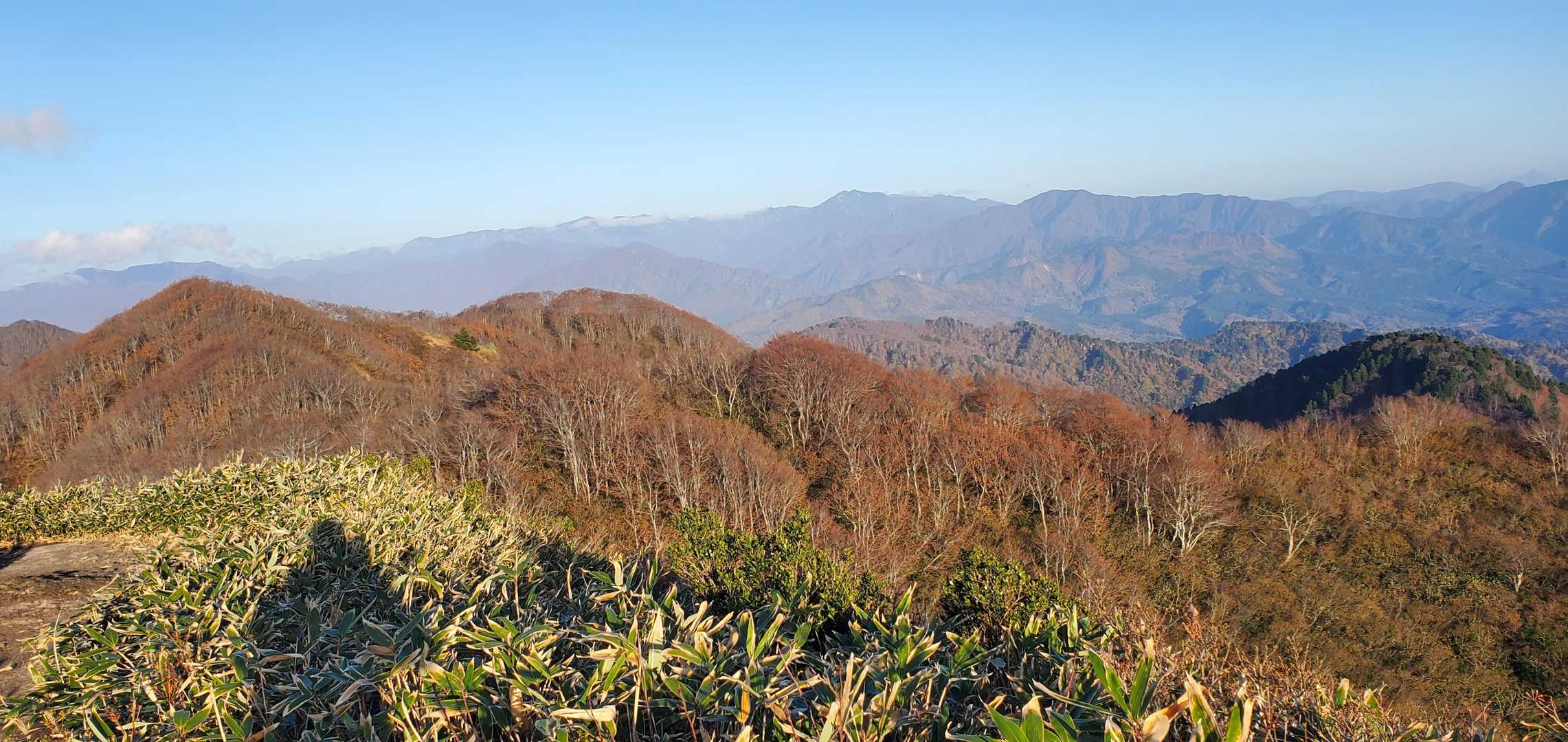 五頭山一峰からの眺望