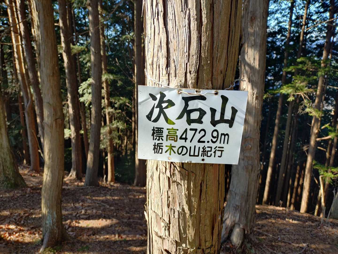  次石山登山口-小倉城山-小倉城八方館跡-今里山-与松山- 縦走コースの写真
