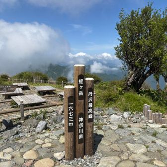 山頂では富士🗻雲隠れ