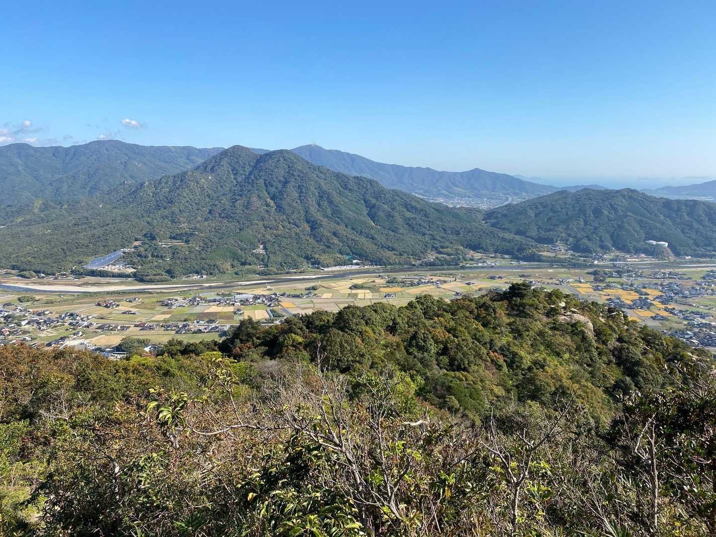天徳寺コース入口-石船山-右田ヶ岳-塔之岡登山口-塚原登山 周回コースの写真