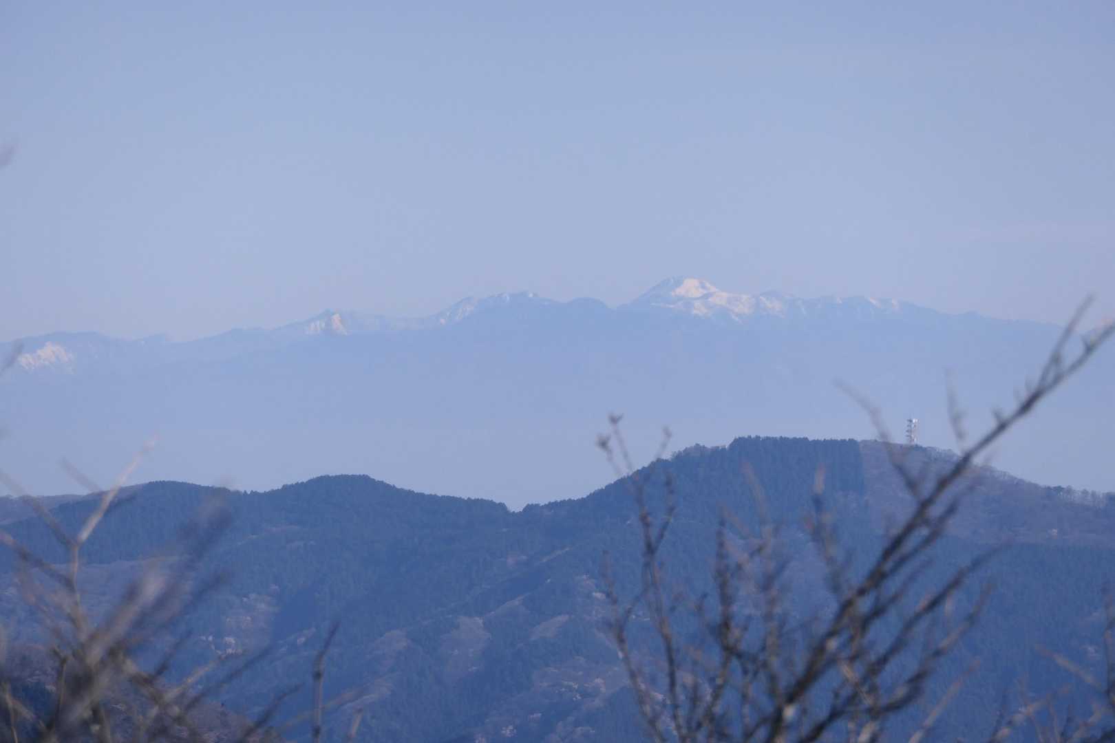 日光白根山が見えました。