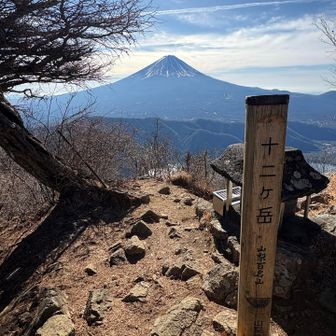 開始2時間半、十二ヶ岳登頂🗻✨
