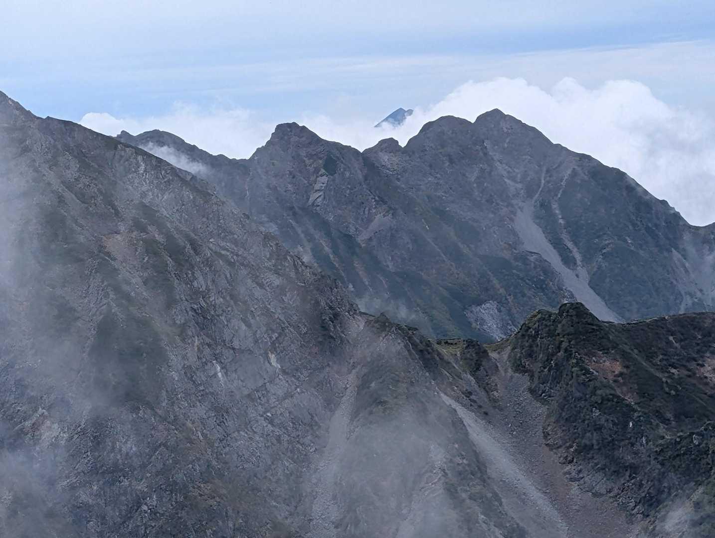新穂高温泉駅-柳谷-白出沢口-白出沢-南岳-長谷川ピーク- 周回コースの写真