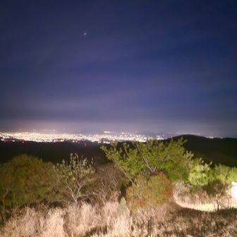 最後のピークから夜景🌃🌉✨
