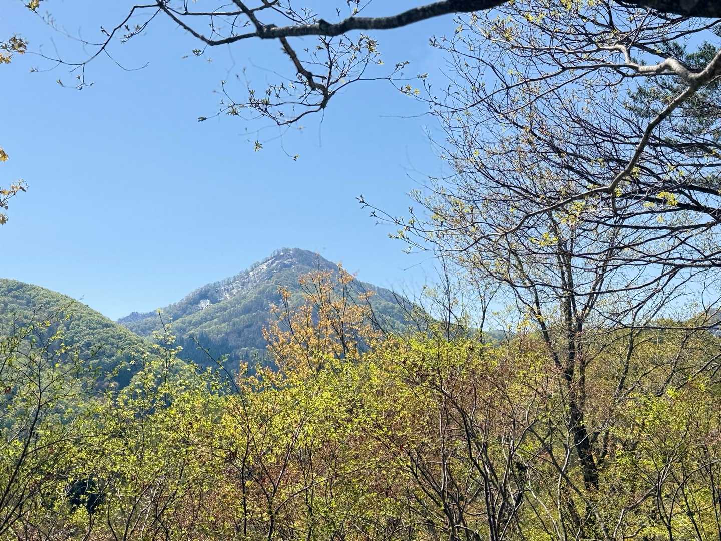 あの山？行くの〜遠いな〜