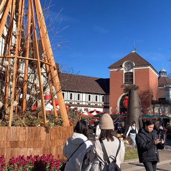 夜は綺麗にイルミネーションしてるみたい