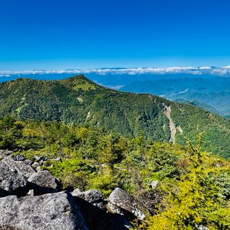 烏帽子岳と北ア