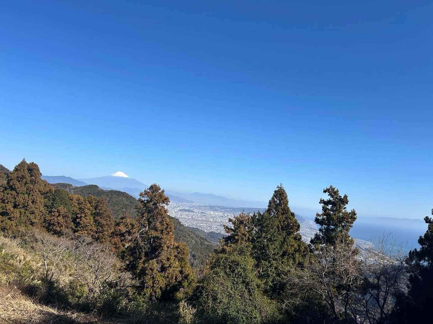 花沢山-日本坂峠-満観峰-鞍掛峠 周回コースの写真