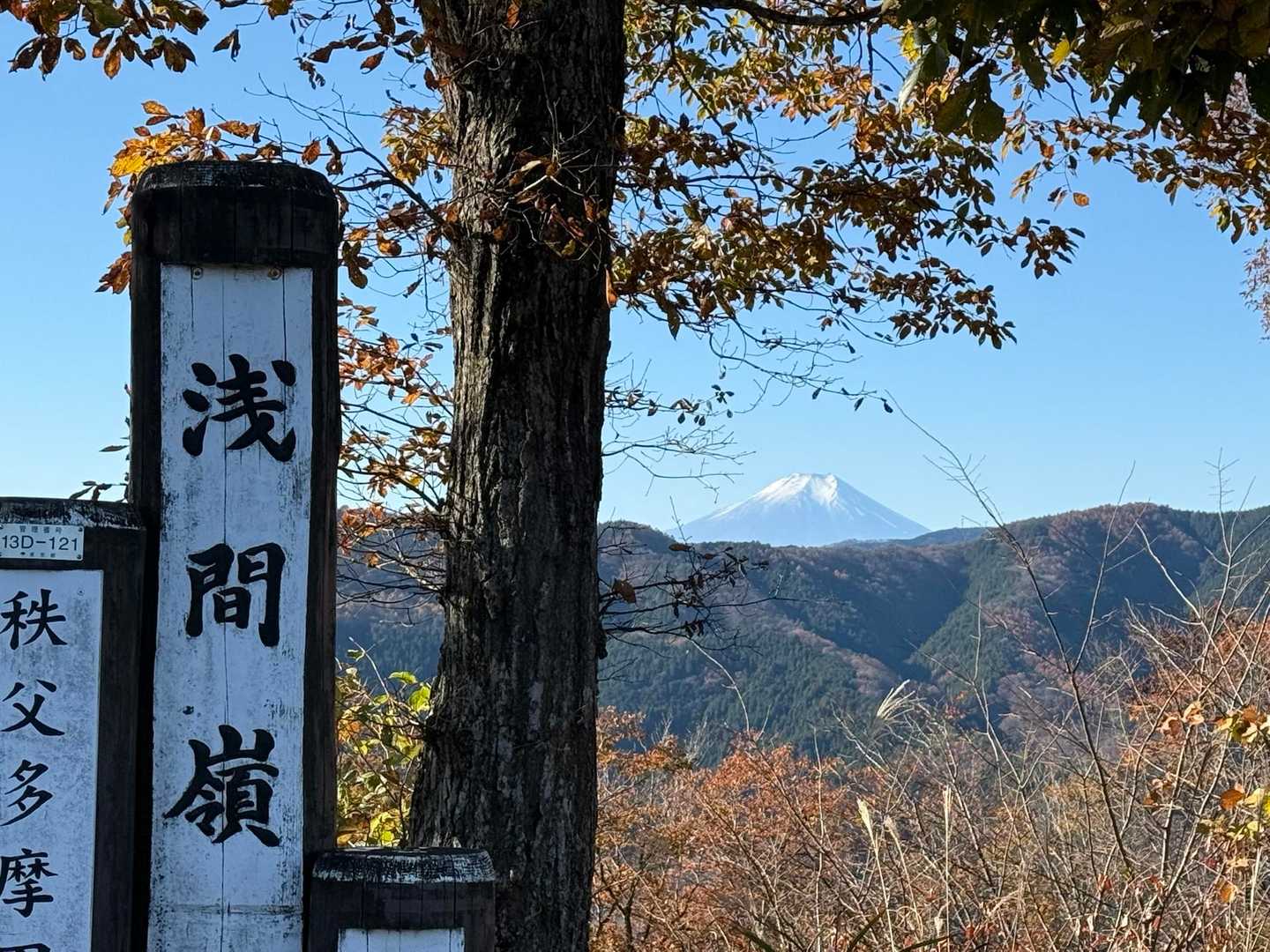上川乗バス停 往復コースの写真