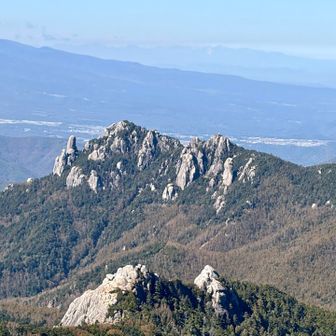 瑞牆山のピーク⛰️
岩の塊みたいな山でした