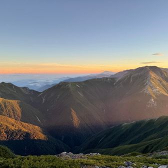 後ろに甲斐駒ヶ岳🥰
