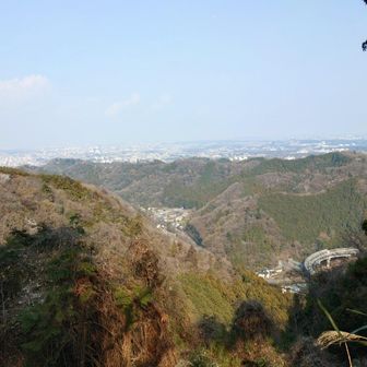 稲荷山山頂からの眺望。景信山からの眺望と重なっている。