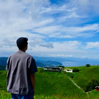 草原の山はきれいでした