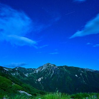 夜の鷲羽岳 