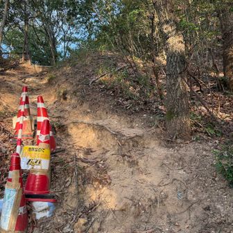 登山口すぐ、崩れているので下山時注意