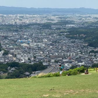 奈良の街並み
東大寺がみえる高さまで来ました。