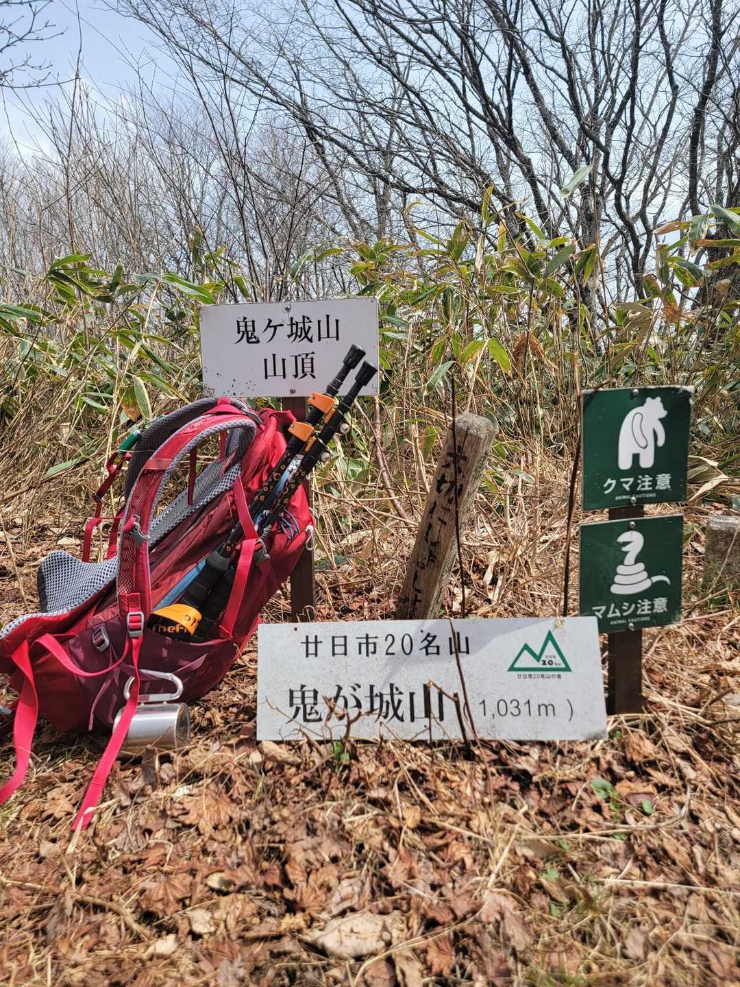 少し藪漕いで山頂