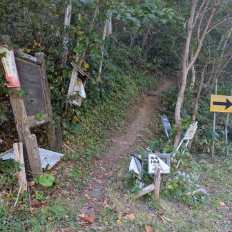 小林峠登山口に到着です。少し休憩して盤渓バス停までのんびり歩きます。
