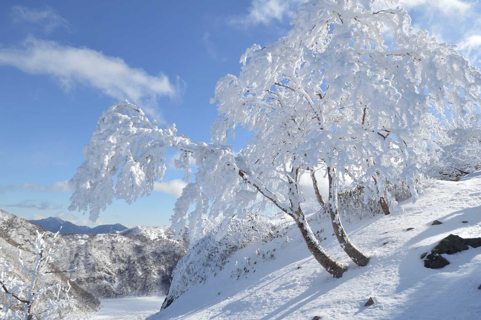 晴れた景色は最高！奥には五色沼