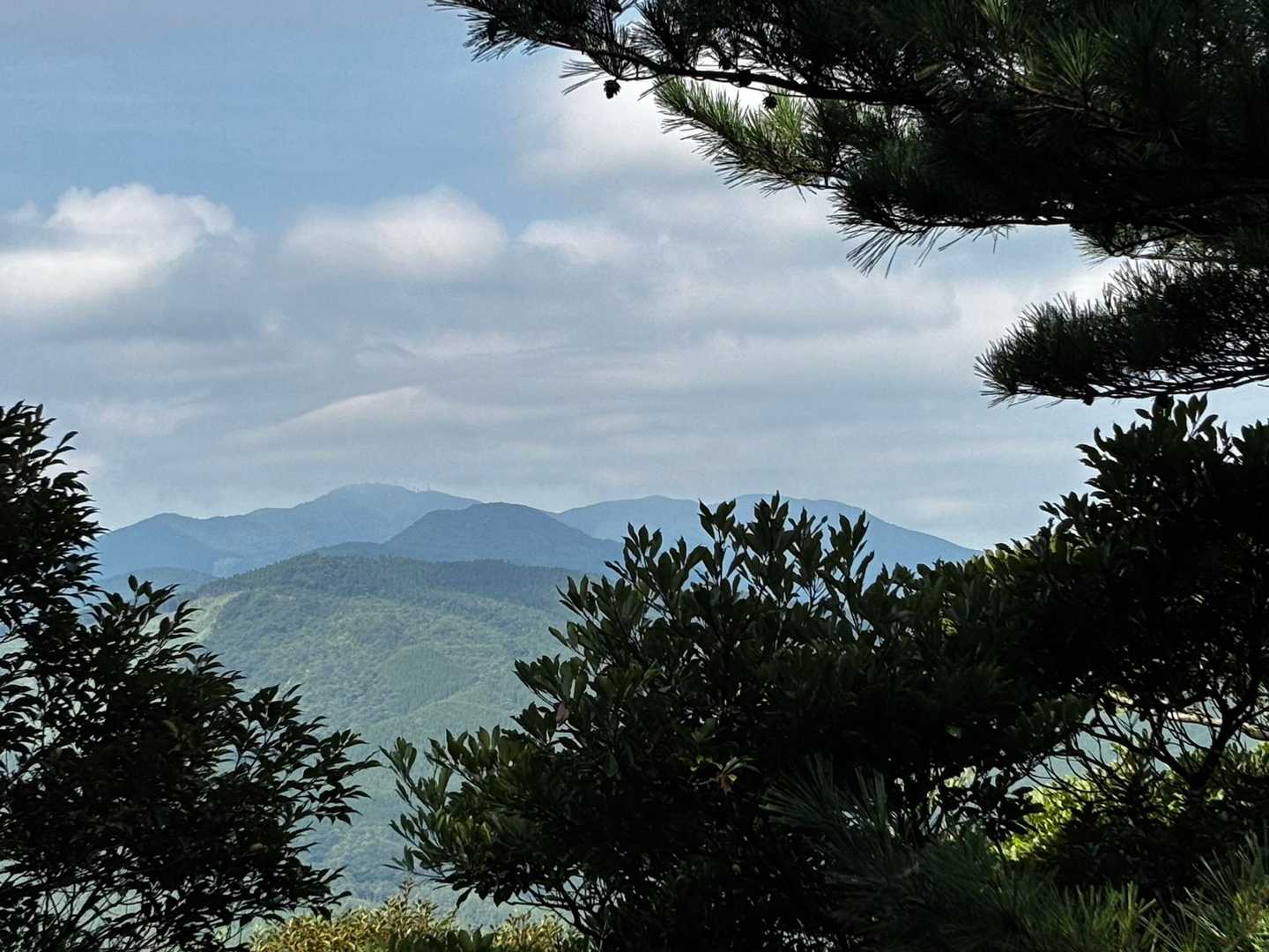 鰐塚山が望めました