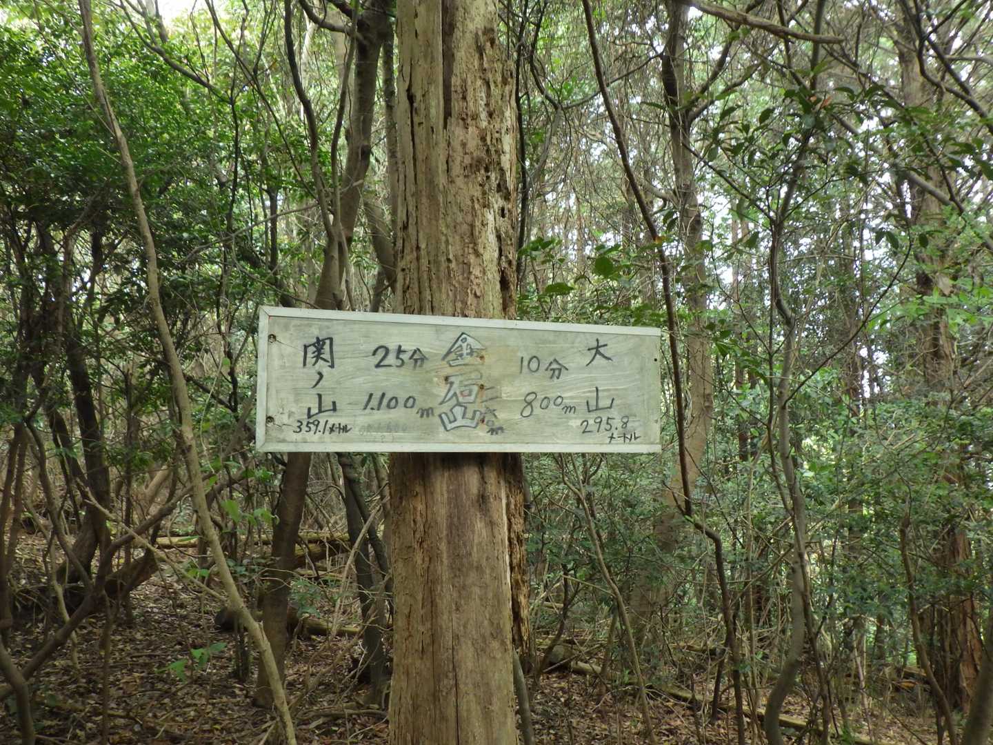 金石山を通過