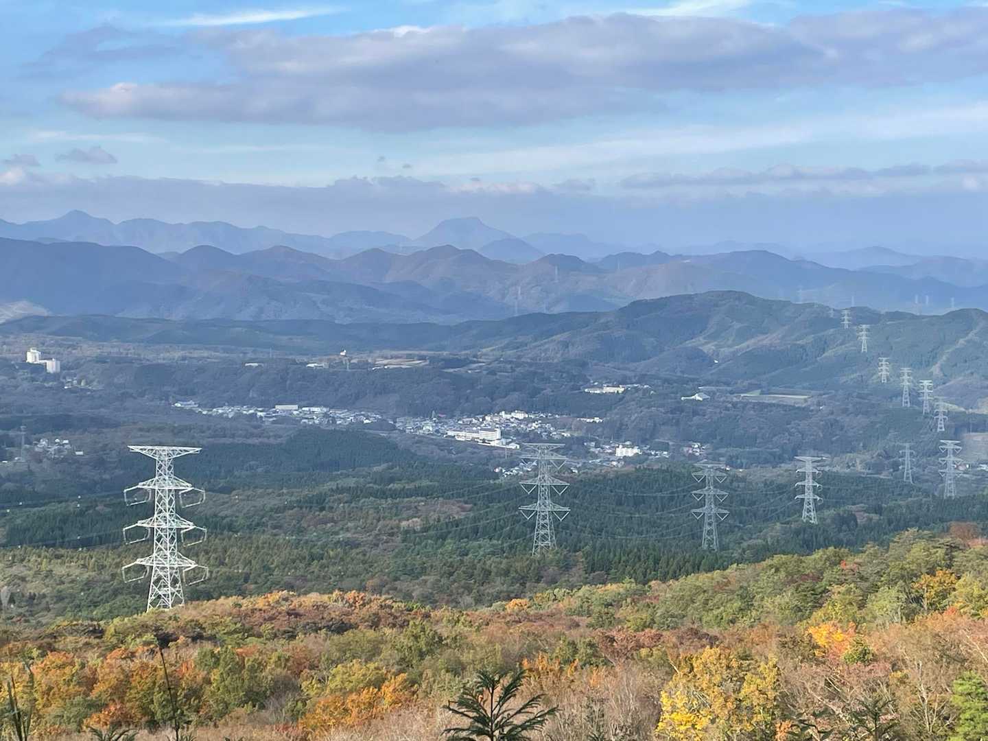 カタクリの丘より遠刈田温泉♨️