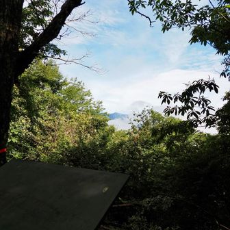 雲取山だけ見えてた