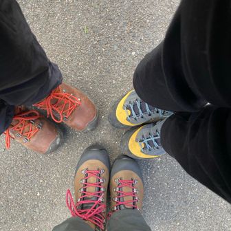 登り初めは新調したシューズです🥾