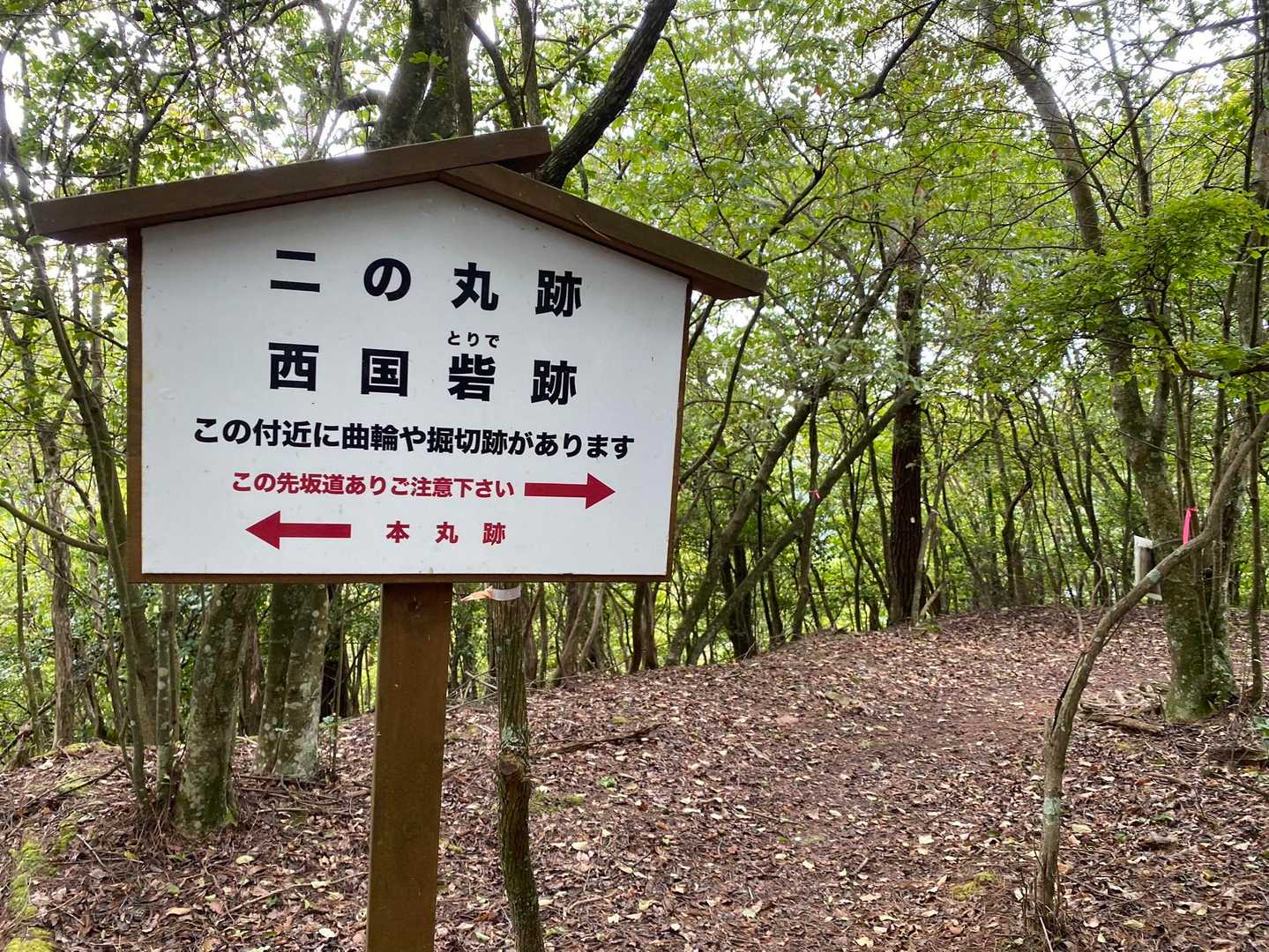 西回りコースで周回下山