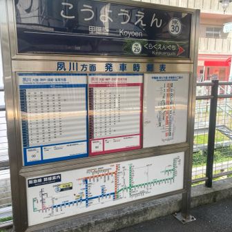 甲陽園駅到着。お疲れ様でした。