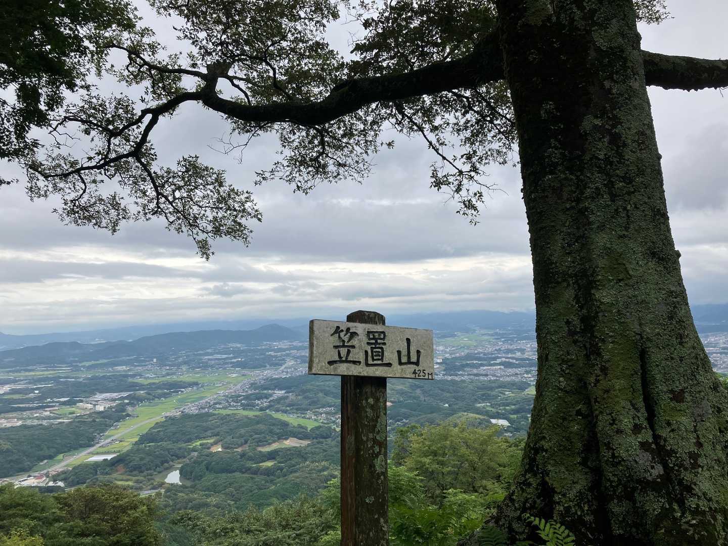 山頂にて