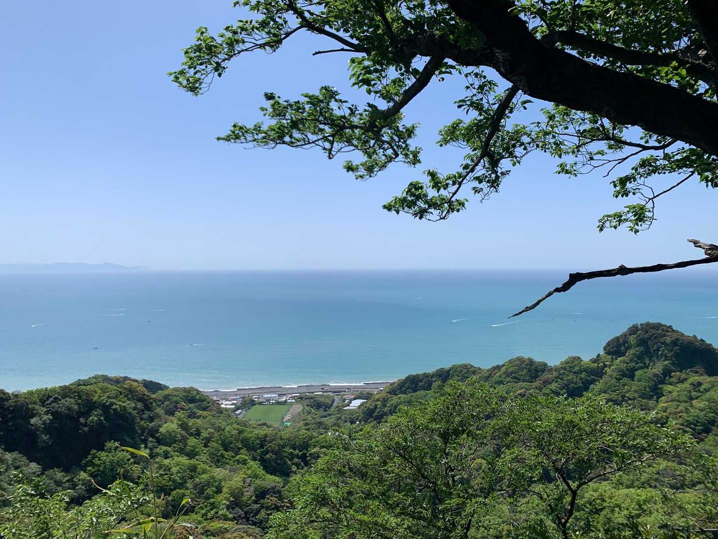 ここだけは海に向かって開けていました。