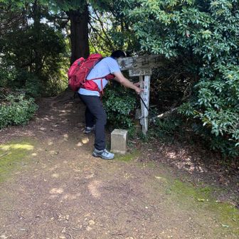 眺望ない山頂初めて