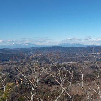 左に男体山と女峰山、右に高原山