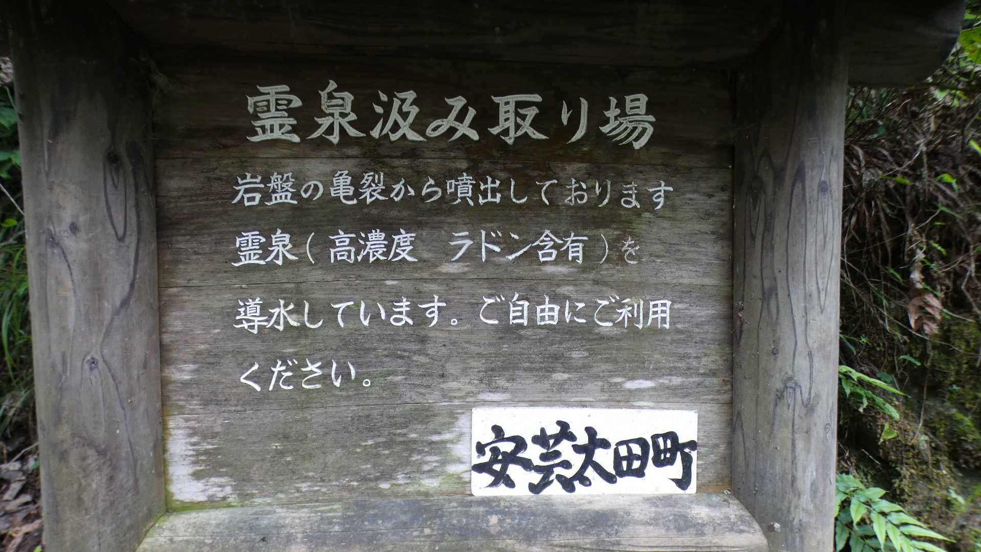 森林センターのすぐそばに”霊泉汲み取り場”
空になった水筒に汲んで帰り、翌朝コーヒーを淹れてみましたが、違いがわからない男