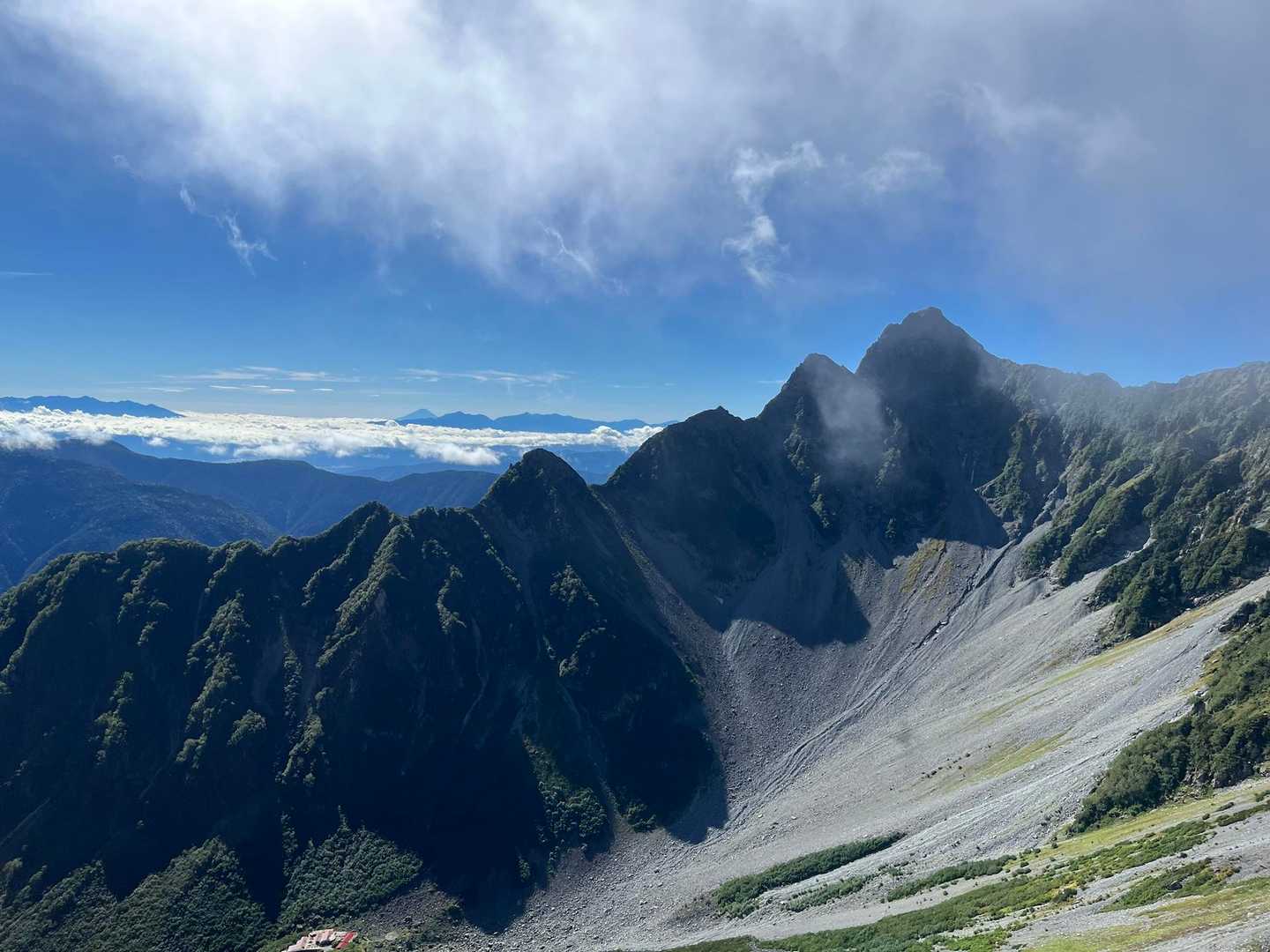 美しき！前穂高岳北尾根🌟
私は、怖くて歩けません💦
見てる方が良い🤣
