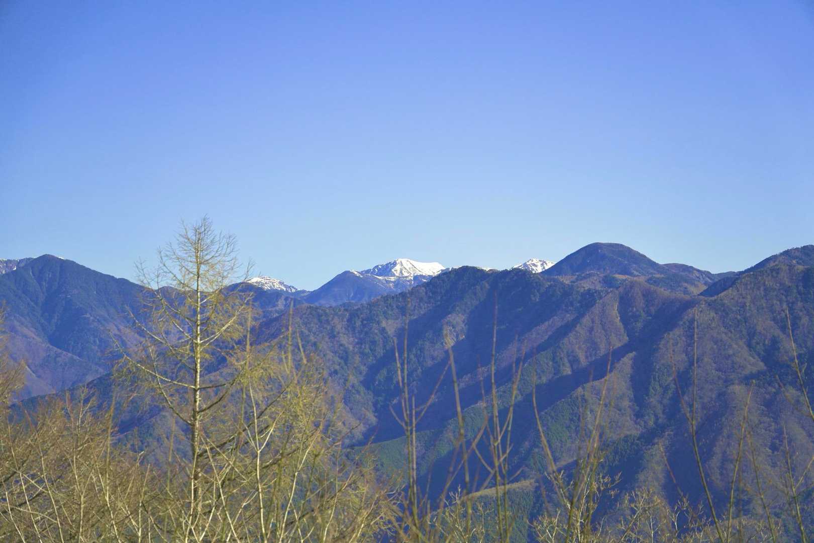 南アルプスの山々も