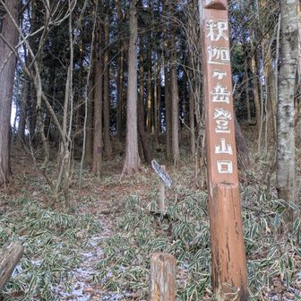 守子登山口
下の方は薄っすらとした雪❄️