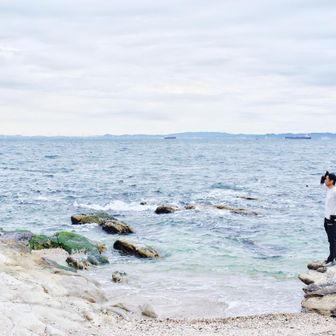 冬の海もいい雰囲気でした
風は強かったけれど、それもまた季節の味わい