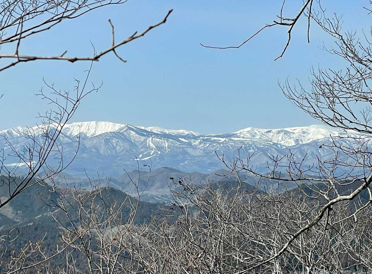 屏風から刈田・熊野岳が綺麗