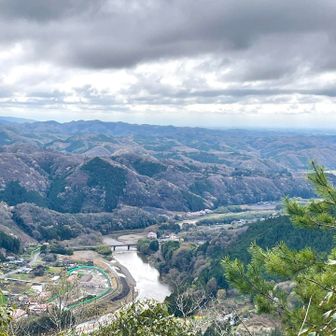 盛金富士山頂から久慈川と舟生橋