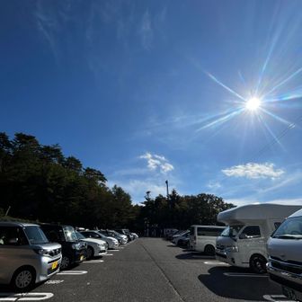 駐車場は平日なのにいっぱい🈵